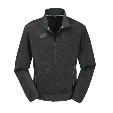 Maul Fleece Jacket Falzeben 2XT-Hybrid (Structured Fleece, breathable) black/anthracite grey Men